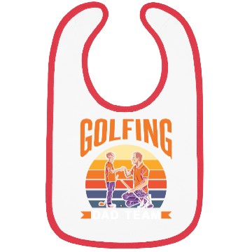 Discover Golfing Dad Team Golfer Golf Father's Day Father Bibs