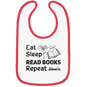 Discover Eat Sleep Read Books Repeat Book Lover Bookworm Bibs
