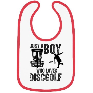 Discover Boy Who Loves Disc Golf Vintage Ultimate Frisbee Bibs