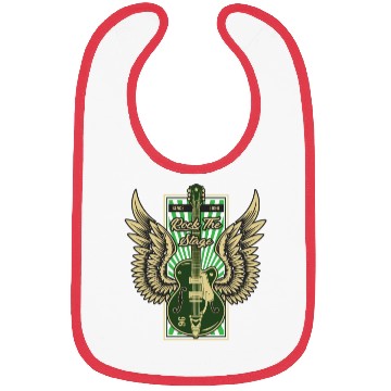 Discover Rock And Roll Music Guitar Bibs