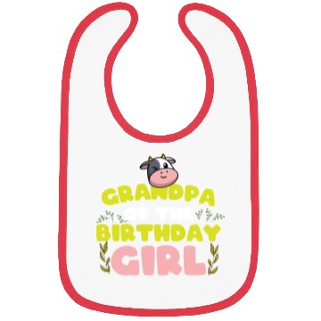 Discover Cow Birthday, Farmer Birthday Girl Bibs