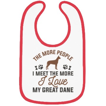 Discover I Love My Great Dane Bibs