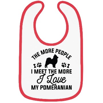 Discover I Love My Pomeranian Bibs