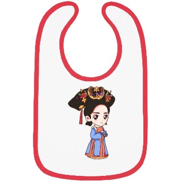 Discover HAND PAINTED GIRL IMAGE Bibs