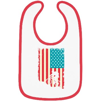 Discover mountain biking american flag Bibs