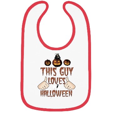 Discover This guy loves Halloween - Skeleton Bibs