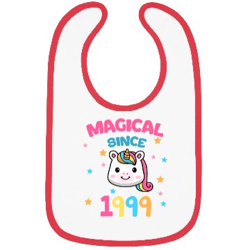 Discover 23th Birthday Magic since 1999 Unicorn Bibs