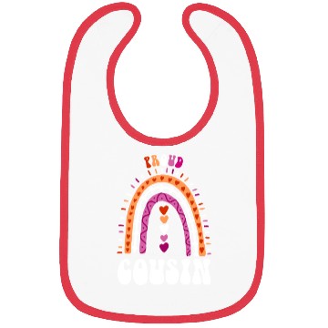 Discover Proud Cousin Lesbian Pride Boho Rainbow Bibs