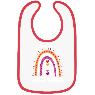 Discover Equal Rights Lesbian Pride Boho Rainbow Bibs