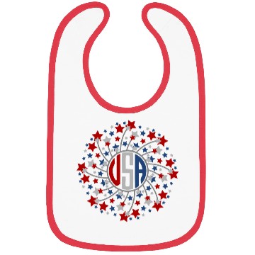 Discover Harbor Grace Designs Hand Drawn Stars Fireworks Bibs
