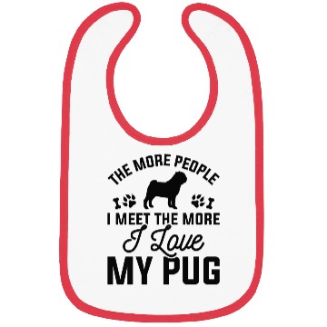 Discover I Love My Pug Bibs