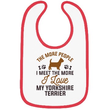 Discover I Love My Yorkshire Terrier Bibs