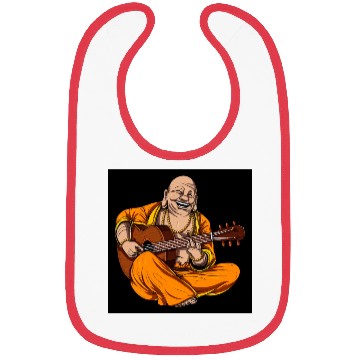 Discover Buddha Playing Guitar Bibs