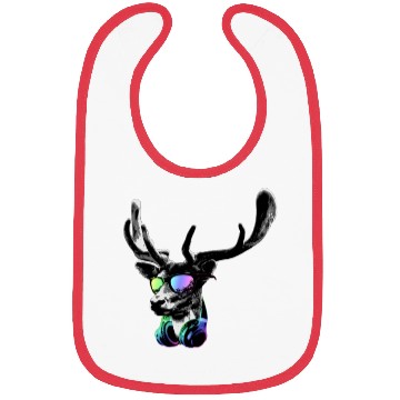 Discover Deer DJ GreyCool and Funny Music Animal With Bibs