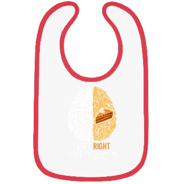 Discover Funny Pi Day Left Vs Right Brain Pie Bibs Math
