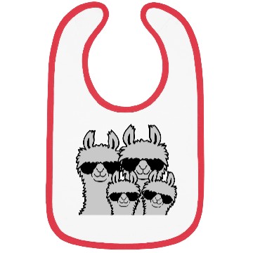 Discover Llama family parents child Bibs