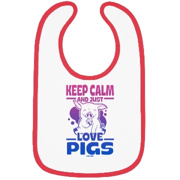 Discover Pig animal piglet farm funny gift Bibs