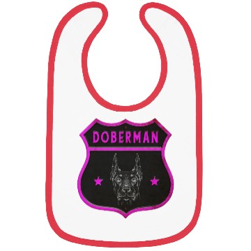 Discover Doberman dog design Bibs