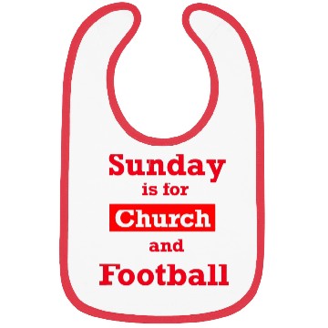 Discover Sunday is for church and Football Bibs