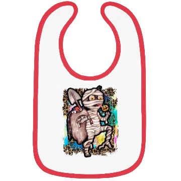 Discover Halloween Zombie Mummy Tie Dye Bibs