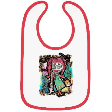 Discover Halloween Zombie Rag Doll Tie Dye Bibs