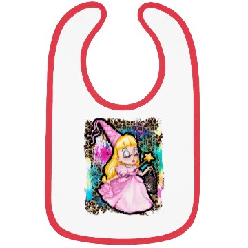 Discover Halloween Witch Princess Tie Dye Bibs