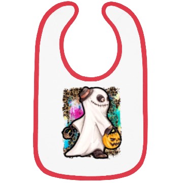Discover Halloween Zombie Ghost Tie Dye Bibs