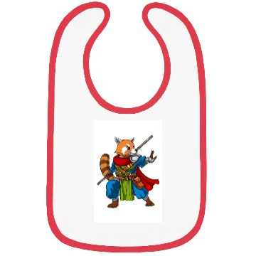 Discover Red Panda Bear Ninja Bibs