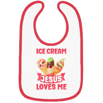 Discover Ice Cream Christian Jesus Cone Bibs