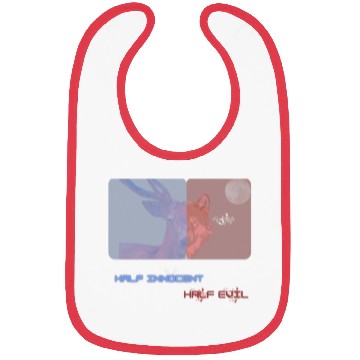 Discover Half innocent, half devil Bibs