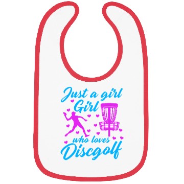 Discover Girl Who Loves Disc Golf Vintage Ultimate Frisbee Bibs