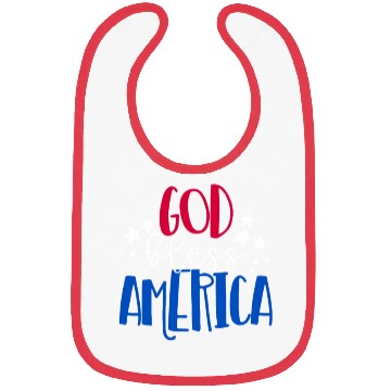 Discover God Bless America Patriotic American 4th of Julygo Bibs