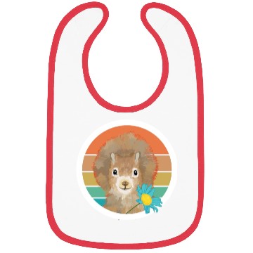 Discover Retro Vintage Squirrel With Flower Bibs