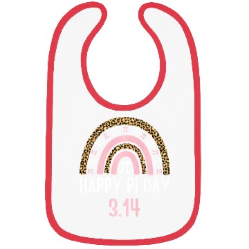 Discover Happy Pi Day Mathematics Math Teacher Gift Leopard Bibs