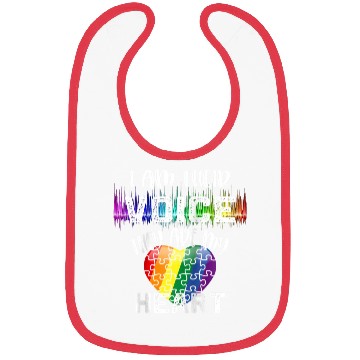 Discover Autism Teacher I Am Their Voice They Are My Heart Bibs