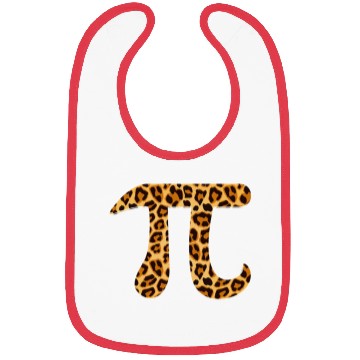 Discover Pi Leopard Print Skin Cheetah Pi Day Math Nerd Bibs
