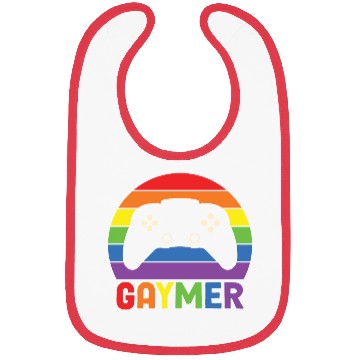 Discover LBGT Flag Gay Pride Human Gaymer Gamer Bibs