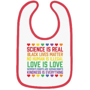 Discover LBGT Flag Gay Pride Human Science is Real Bibs