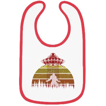 Discover Bigfoot UFO Alien Forest Fantasy Bibs