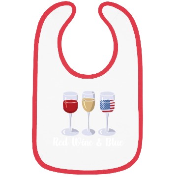 Discover Red Wine & Blue | Bourbon Drinker Bibs | Whisky