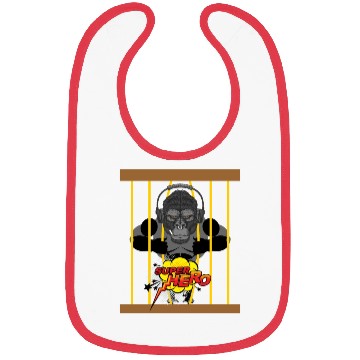 Discover monkey super hero Bibs