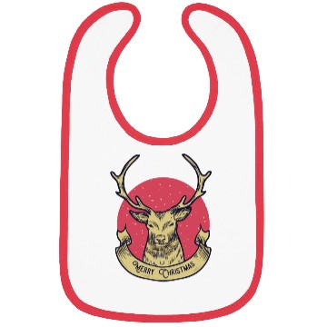 Discover Deer christmas vintage Bibs