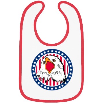 Discover Red White and Blue For You Bibs