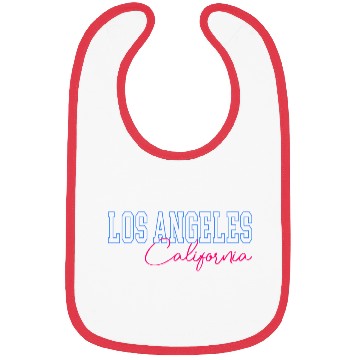 Discover Womens Los Angeles California Letter Print Half Bibs