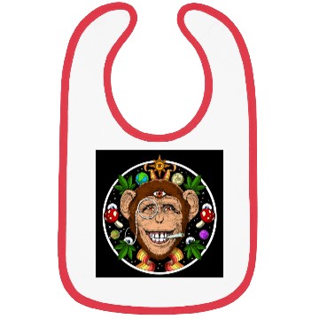 Discover Psychedelic Monkey Stoner Bibs