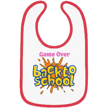 Discover Game Over Back to School Bibs