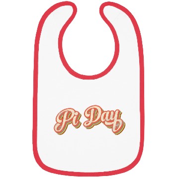 Discover Retro Pi Day Text Gift Vintage Math Teacher Studen Bibs