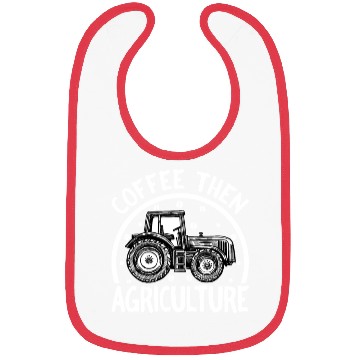 Discover Coffee Then Agriculture Tractor and Coffee Lover Bibs