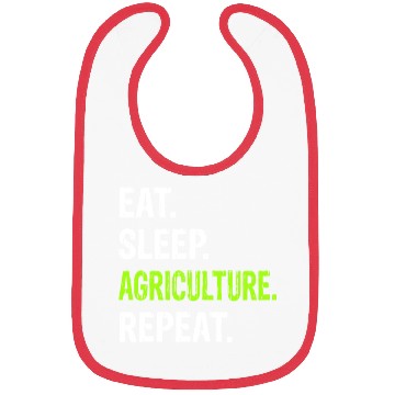 Discover Eat Sleep Agriculture Repeat - Farmer Farming Bibs