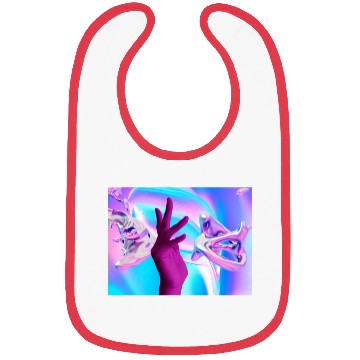 Discover Holographic mystical Aesthetic hand Bibs